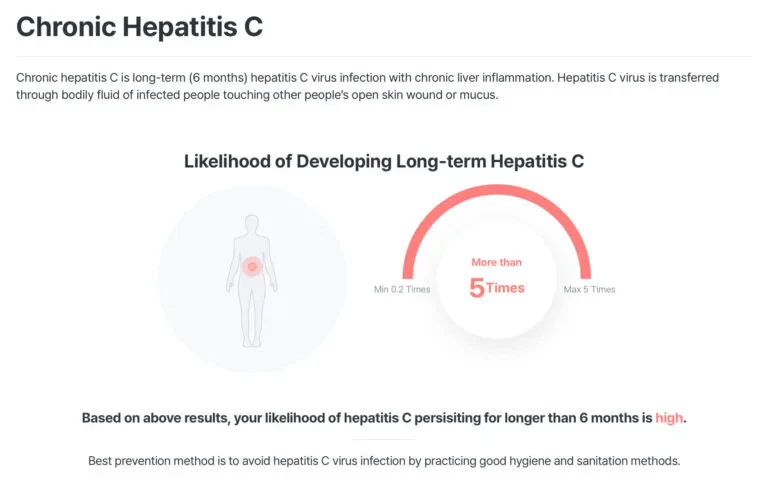 Chronic Hepatitis C DNA Test Report Example