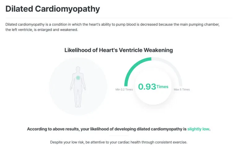 Dilated Cardiomyopathy DNA Test Report Example
